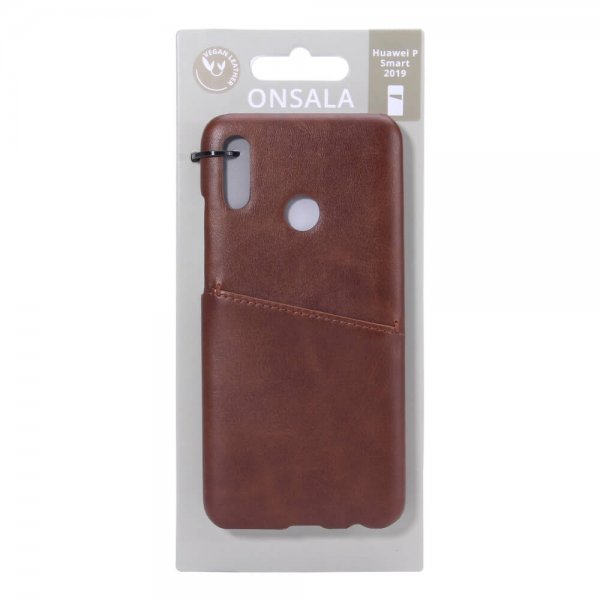Onsala Huawei P Smart 2019 Cover med et Kortrum Brun