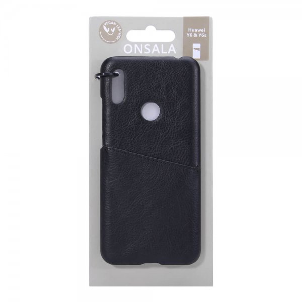 Onsala Huawei Y6 2019 Cover med et Kortrum Sort