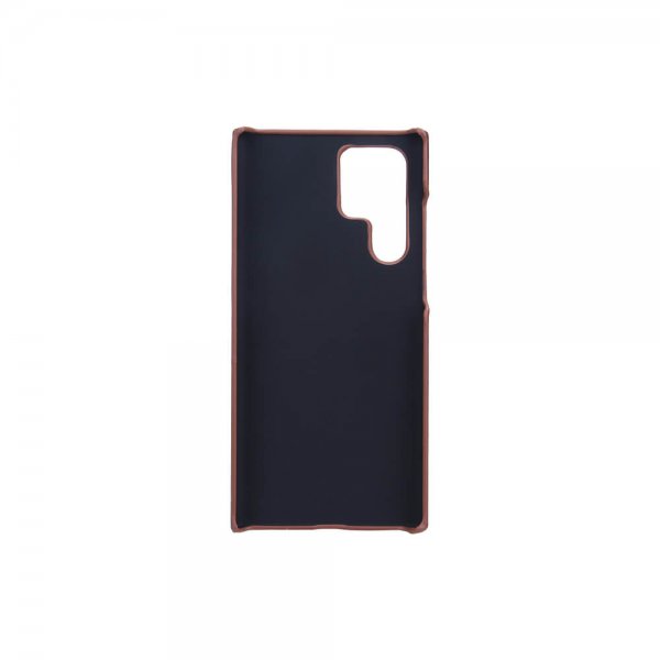 Onsala Samsung Galaxy S22 Ultra Cover med et Kortrum Brun
