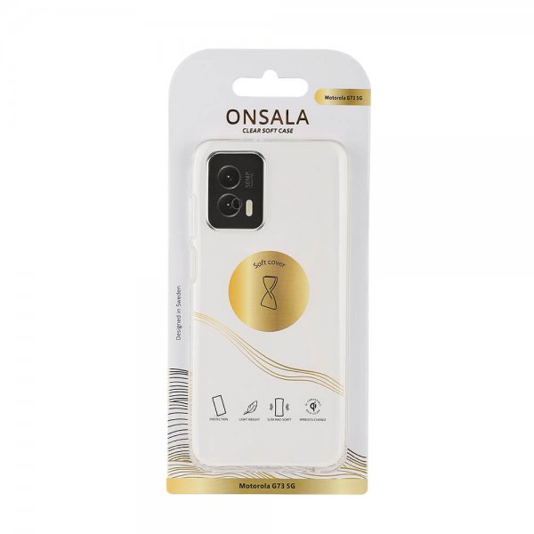 Onsala Motorola Moto G73 5G Cover Genanvendt TPU Transparent