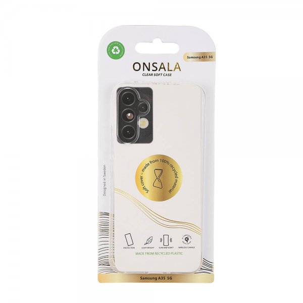Onsala Samsung Galaxy A35 Cover Genanvendt TPU Transparent