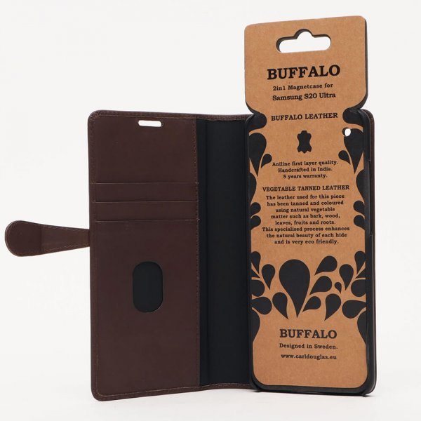 Buffalo Samsung Galaxy S20 Ultra Etui 2i1 Magnet Case Brun