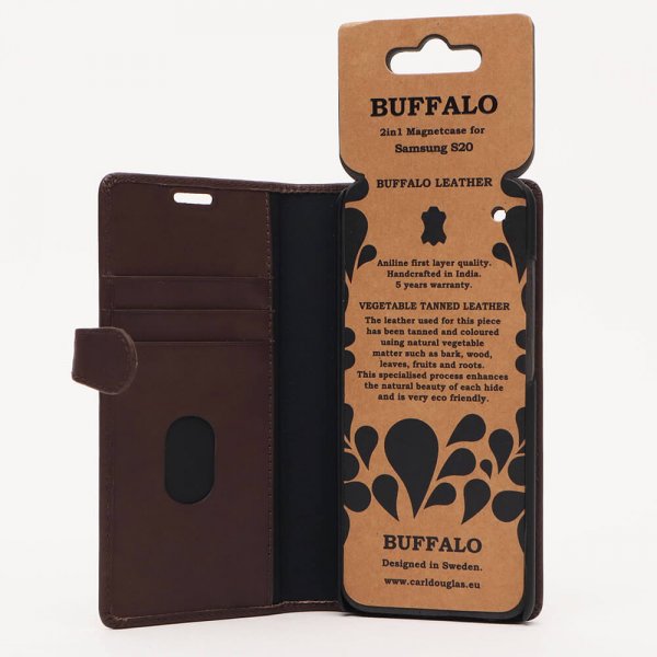 Buffalo Samsung Galaxy S20 Etui 2i1 Magnet Cover Brun