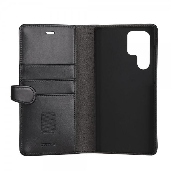 Buffalo Samsung Galaxy S22 Ultra Cover 2-i-1 Aftagelig Pung Sort