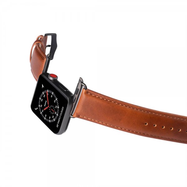 Buffalo Apple Watch 44/45/46mm/Apple Watch Ultra Armbånd Ægte Læder Brun