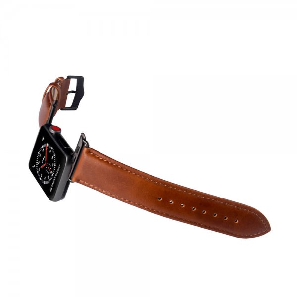 Buffalo Apple Watch 44/45/46mm/Apple Watch Ultra Armbånd Ægte Læder Brun