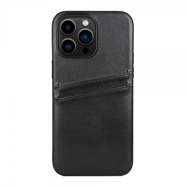 Buffalo iPhone 14 Pro Max Cover Bagside med Kortlommer Sort