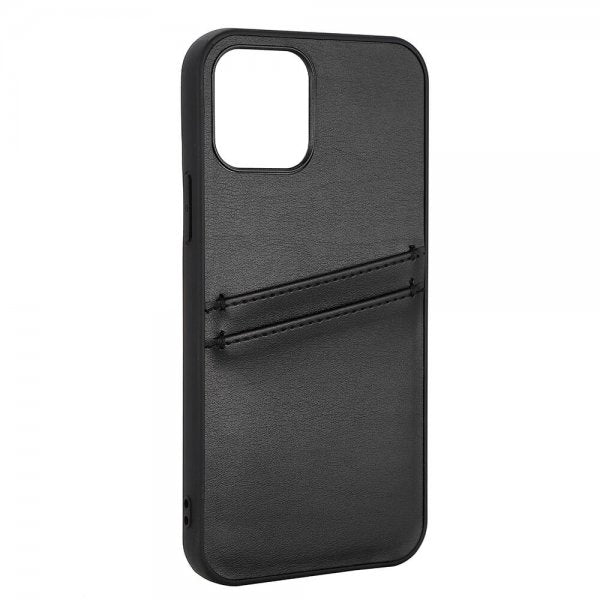 Buffalo iPhone 12/iPhone 12 Pro Cover Backcover med Kortpladser Sort