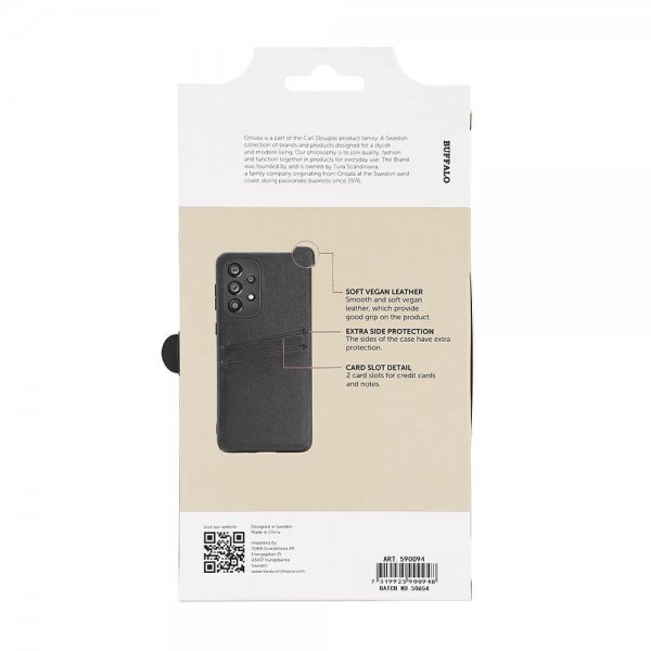 Buffalo Samsung Galaxy A33 5G Cover Bagside med Kortlommer Sort