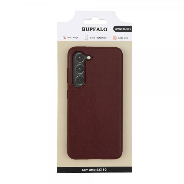 Buffalo Samsung Galaxy S23 Cover PU Brun