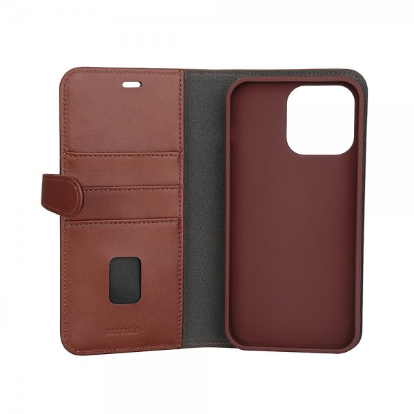 Buffalo iPhone 15 Pro Max Etui 3 Kortlommer Aftageligt Cover MagSeries Brun