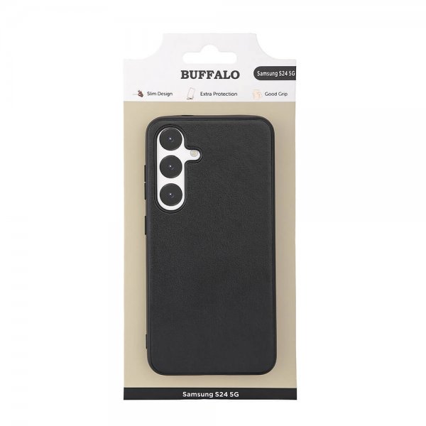 Buffalo Samsung Galaxy S24 Cover PU Sort