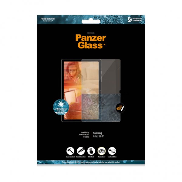 PanzerGlass Samsung Galaxy Tab A7 Skærmbeskyttelse Case Friendly
