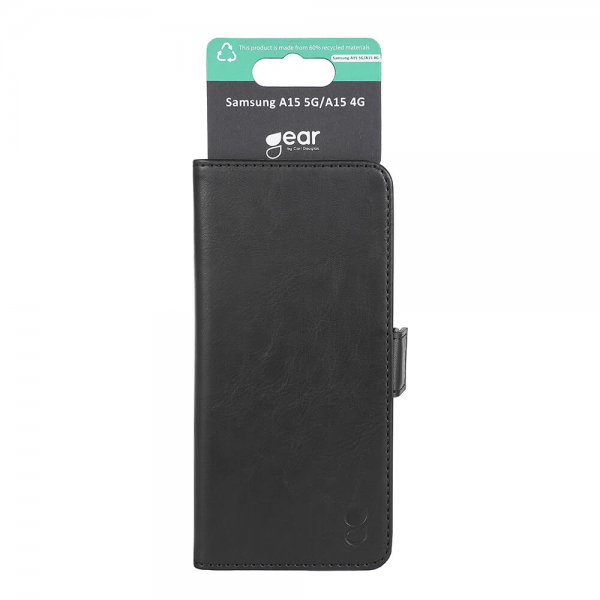 Gear Samsung Galaxy A15 Cover 3 Kortlommer Sort