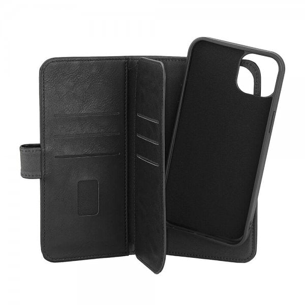 Gear iPhone 15 Plus Cover 7 Kortlommer Aftageligt Cover MagSeries Sort