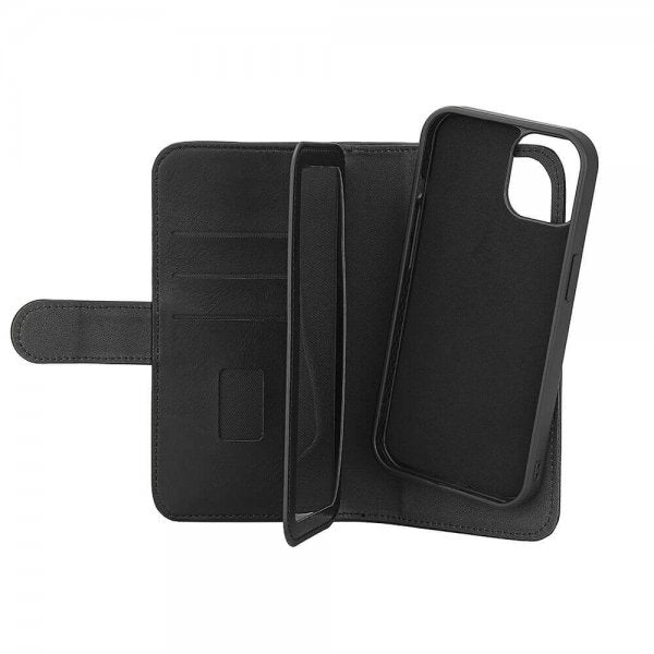 Gear iPhone 13/14/15 Etui 7 Kortlommer Aftageligt Cover MagSeries Sort