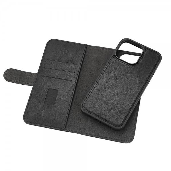 Gear iPhone 15 Pro Max Etui 3 Kortlommer Aftageligt Cover MagSeries Sort