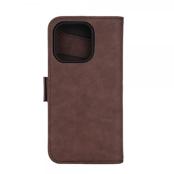 Gear iPhone 15 Pro Cover 3 Kortlommer MagSeries Brun