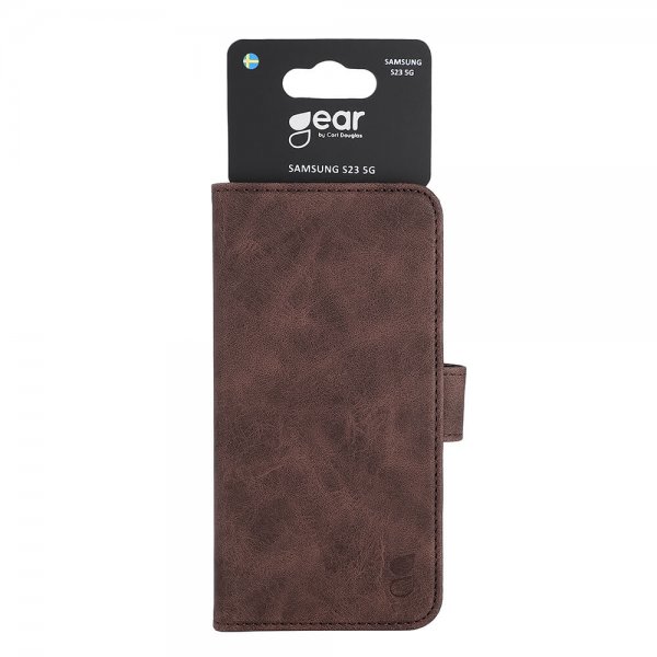 Gear Samsung Galaxy S23 Cover med Kortlomme Brun