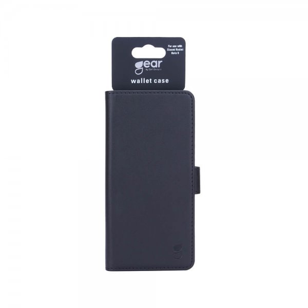 Gear Xiaomi Redmi Note 9 Cover 3 Kortlommer Sort