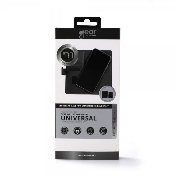 Gear Mobilcover Universal Klister/Magnet 6.1" Sort