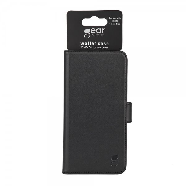 Gear iPhone 11 Pro Max Etui 3 Kortlommer Aftageligt Cover Sort
