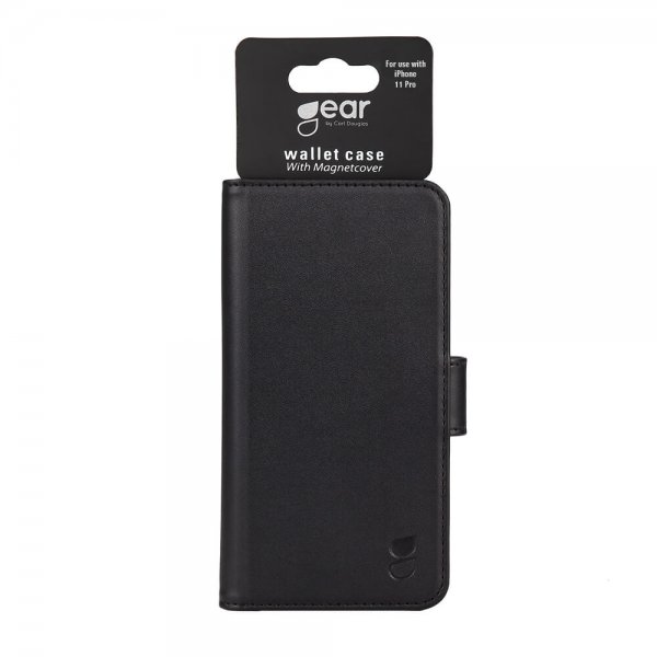 Gear iPhone 11 Pro Cover 3 Kortlommer Aftageligt Cover Sort
