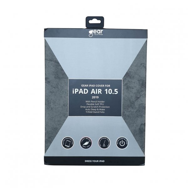 Gear iPad Air 2019 (gen 3) Etui Trifold Stand Folio Grå
