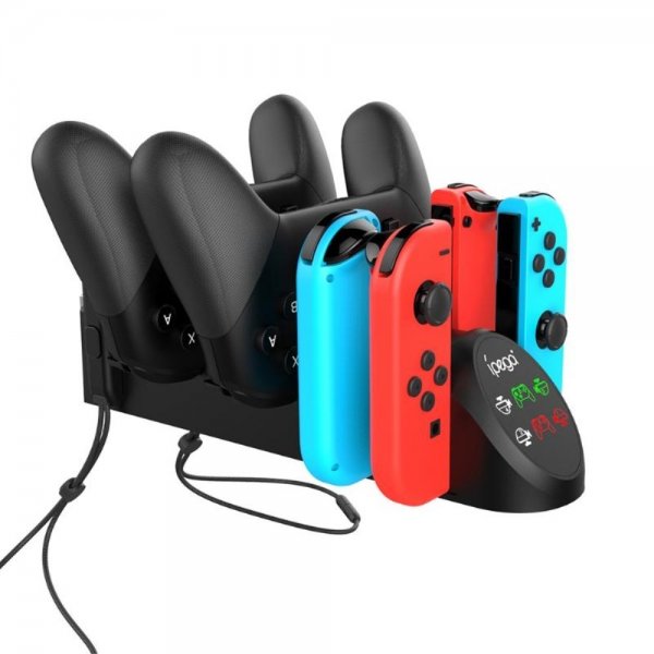 Ipega 6-i-1 Ladestation til Nintendo Switch Controllere