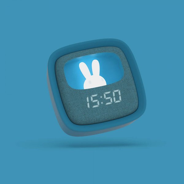 Mobility on Board Vækkeur med Natlampe Billy Clock Mørkeblå