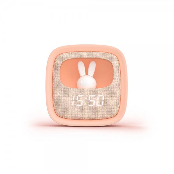 Mobility on Board Vækkeur med Natlampe Billy Clock Lyserød
