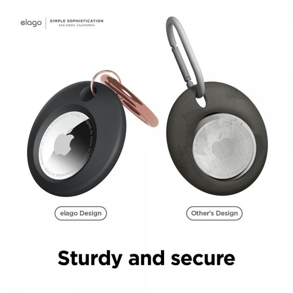 Elago Etui med Nøglering til AirTag Sort