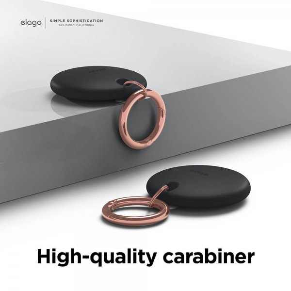 Elago Etui med Nøglering til AirTag Sort