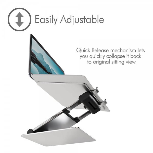 desire2 Laptopstativ Supreme Sit-Stand Aluminium