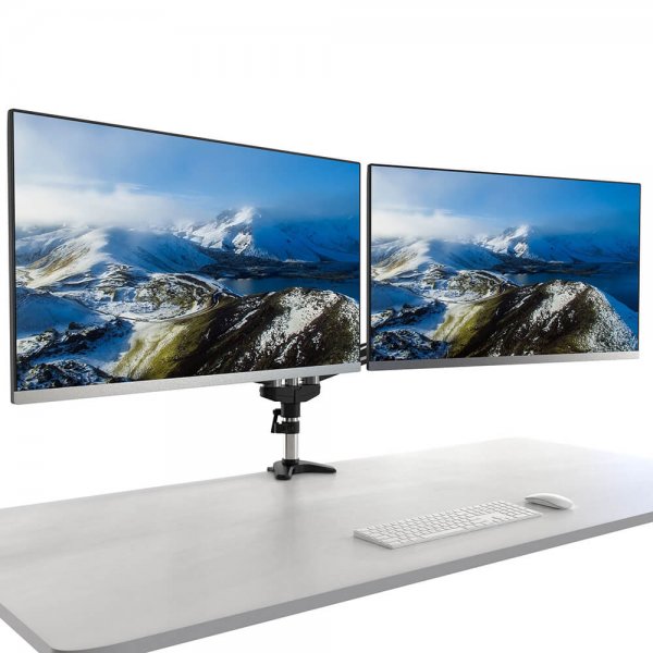 desire2 Monitorarm Duo Aluminium