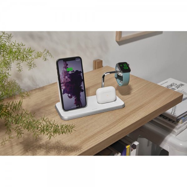 Zens Stand/Dock/Watch Trådløs oplader i aluminium