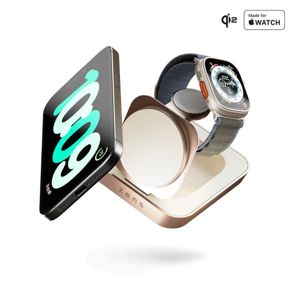 Zens Trådløs Oplader Nightstand Charger Pro 2 MagSafe Copper