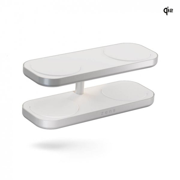 Zens Trådløs Oplader Quattro Pro 4 Qi2 MagSafe Hvid
