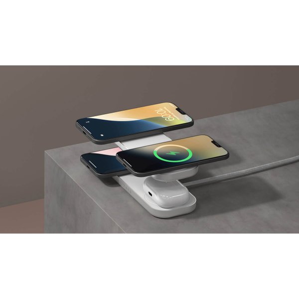 Zens Trådløs Oplader Quattro Pro 4 Qi2 MagSafe Hvid