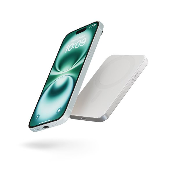 Zens Powerbank Pro 1 Slim 5000 mAh Qi2 MagSafe Hvid