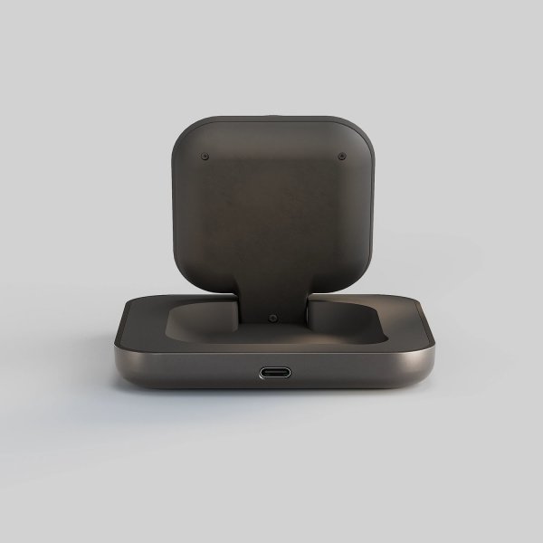 Zens Trådløs Oplader Magnetic Nightstand Charger Qi2 15W Sort