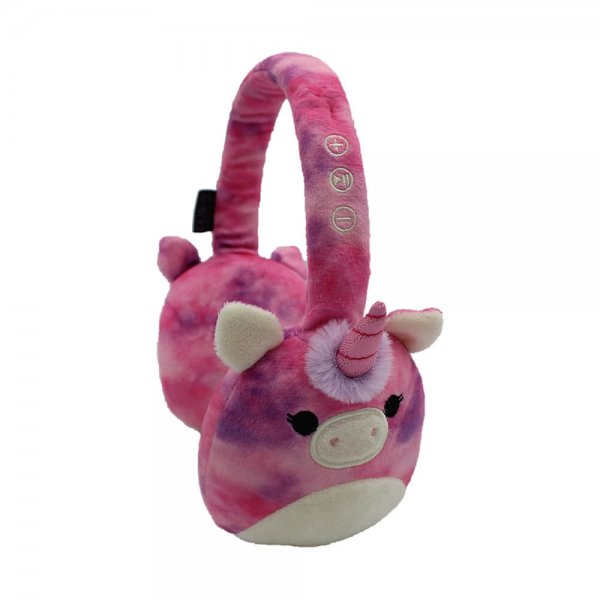 Squishmallows Høretelefoner Plys Bluetooth-Hovedtelefoner Lola Enhjørningen