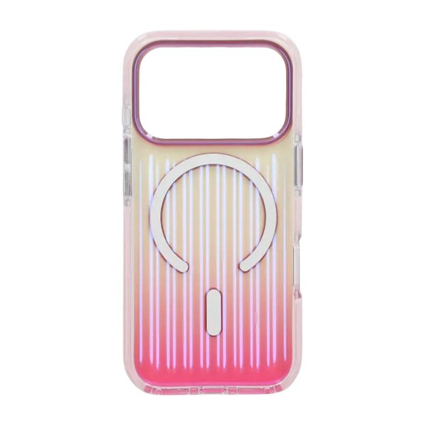iPhone 17 Pro Max Cover Bølget MagSafe Pink