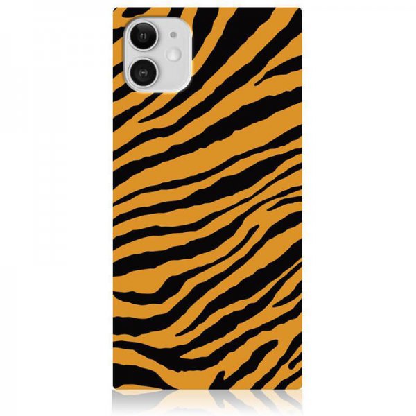 iDecoz iPhone 11 Cover Square Case Tiger