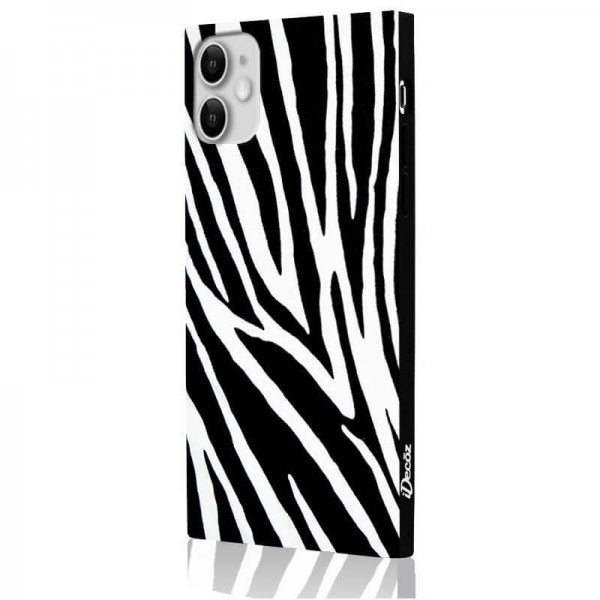 iDecoz iPhone 11 Cover Square Case Zebra