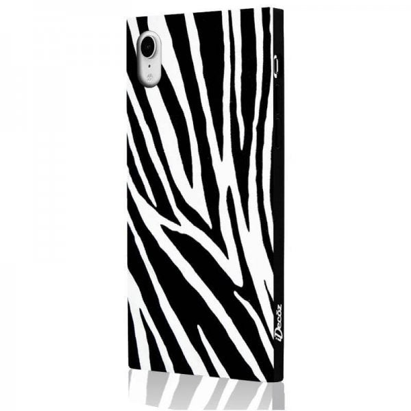 iDecoz iPhone Xr Cover Square Case Zebra