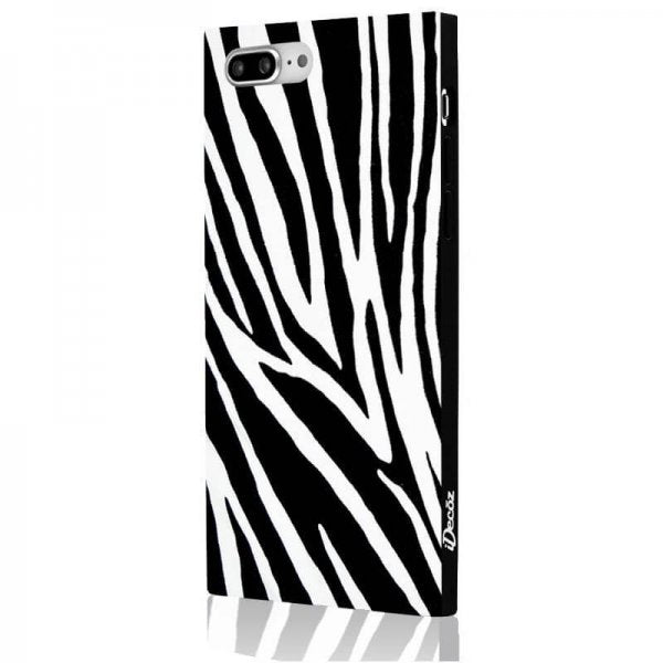 iDecoz iPhone 7 Plus/iPhone 8 Plus Cover Square Case Zebra