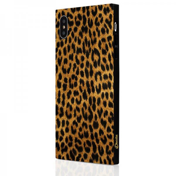 iDecoz iPhone Xs Max Cover Firkantet Leopard