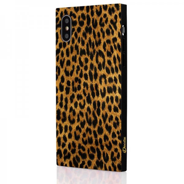 iDecoz iPhone X/Xs Cover Square Case Leopard