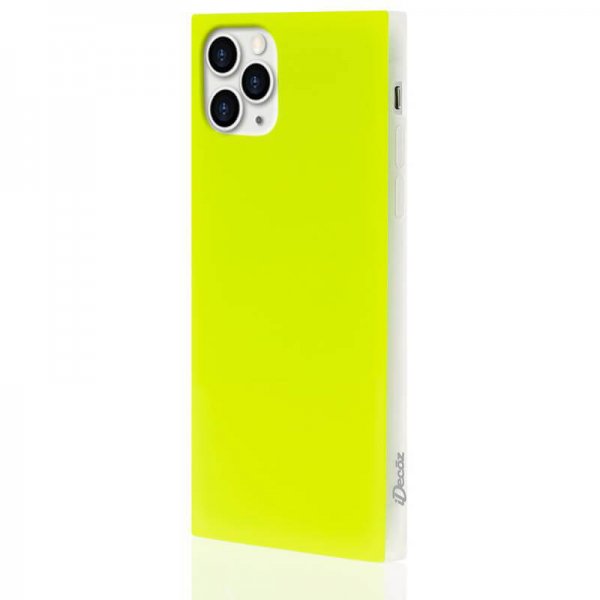 iDecoz iPhone 11 Pro Cover Square Case Neon Gul